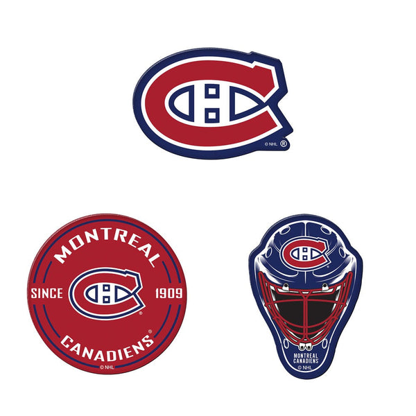 Montreal Canadiens Premium Acrylic Magnet Pack Carded