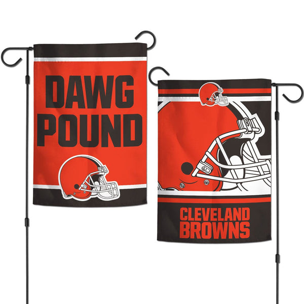 Cleveland Browns SLOGAN Garden Flags 2 sided 12.5" x 18"