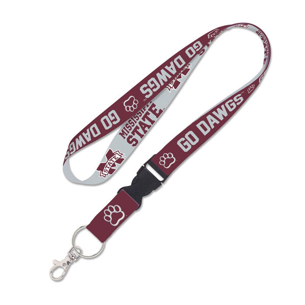 Mississippi State Bulldogs SLOGAN Lanyard w/detachable buckle 1"