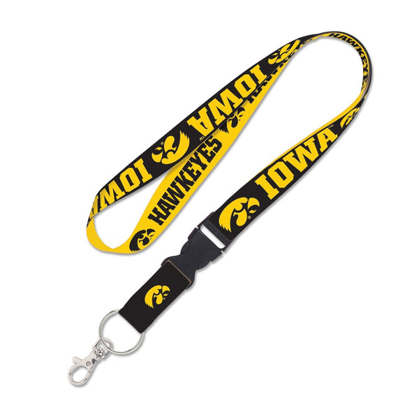 Iowa Hawkeyes Lanyard w/detachable buckle 1"