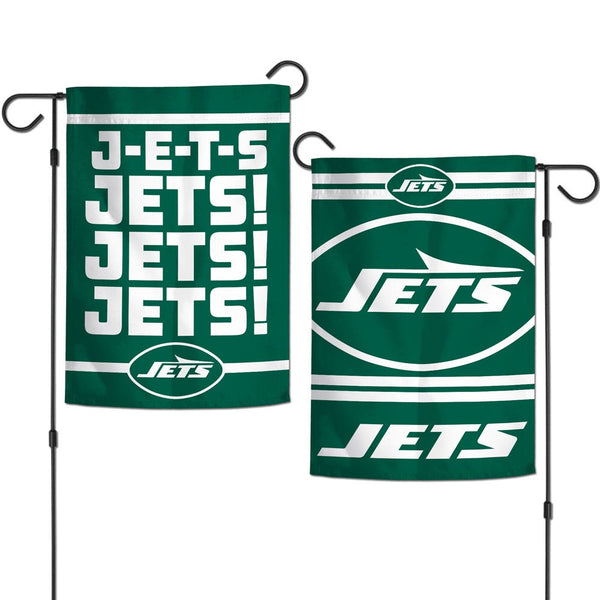 New York Jets SLOGAN Garden Flags 2 sided 12.5" x 18"