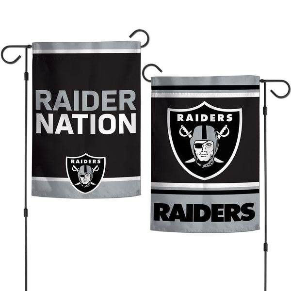 Las Vegas Raiders Slogan Garden Flags 2 sided 12.5" x 18"