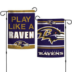 Baltimore Ravens SLOGAN Garden Flags 2 sided 12.5" x 18"