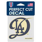 Los Angeles Dodgers / City Connect City Connect Perfect Cut Color Decal 4" x 4"