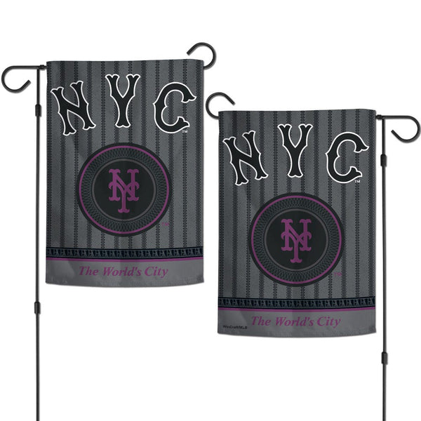 New York Mets / City Connect City Connect Garden Flags 2 sided 12.5" x 18"