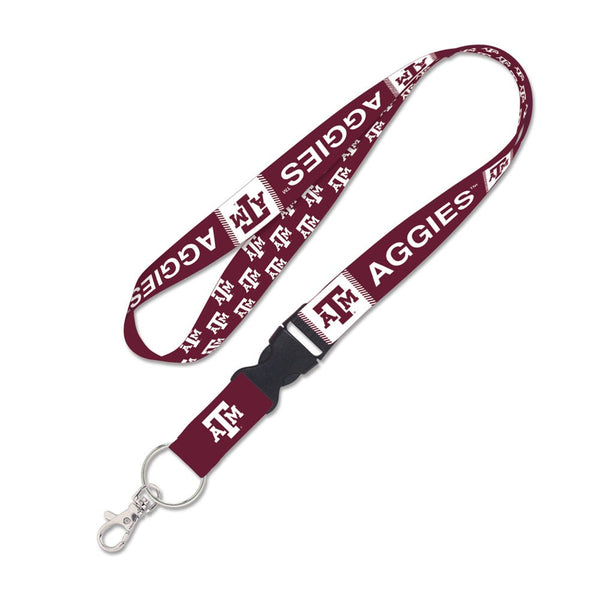 Texas A&M Aggies Repeat Lanyard w/detachable buckle 1"