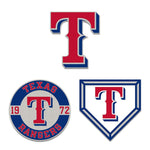Texas Rangers 3pc Enamel Pin Set