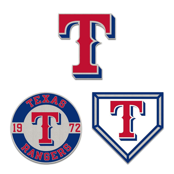 Texas Rangers 3pc Enamel Pin Set