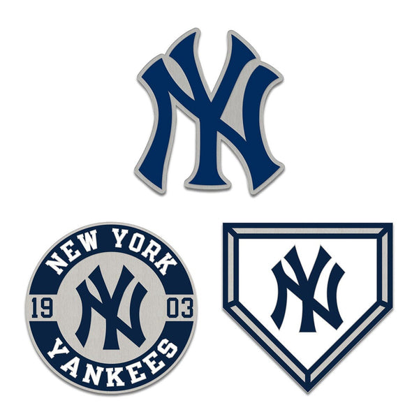 New York Yankees 3pc Enamel Pin Set