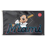 Miami Marlins / Disney Mickey Mouse Flag - Deluxe 3' X 5'