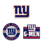 New York Giants Logo / Slogan / Est. Year 3pc Enamel Pin Set