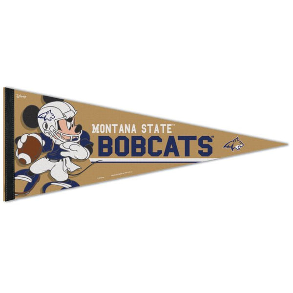 Wholesale-Montana State Bobcats / Disney MICKEY MOUSE FOOTBALL Premium Pennant 12" x 30"