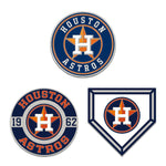 Houston Astros 3pc Enamel Pin Set