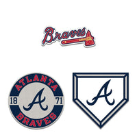 Atlanta Braves 3pc Enamel Pin Set