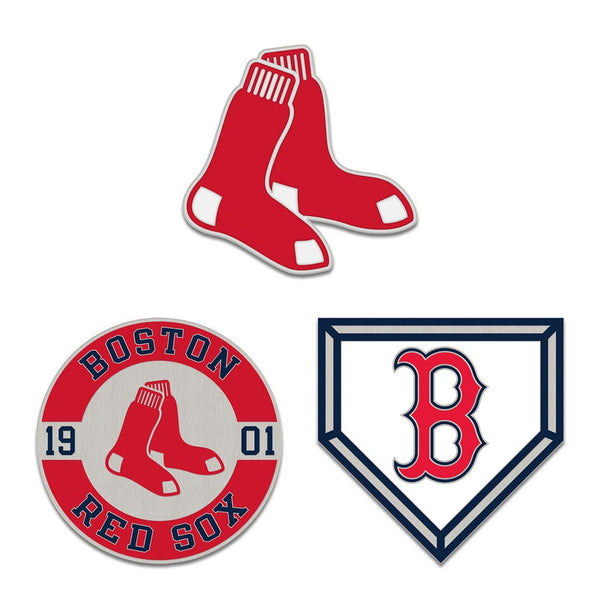 Boston Red Sox 3pc Enamel Pin Set