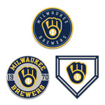 Milwaukee Brewers 3pc Enamel Pin Set