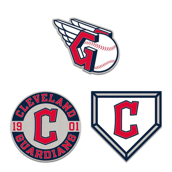 Cleveland Guardians 3pc Enamel Pin Set
