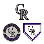 Colorado Rockies 3pc Enamel Pin Set