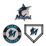 Miami Marlins 3pc Enamel Pin Set