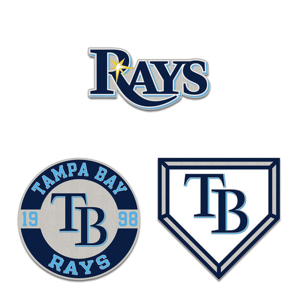 Tampa Bay Rays 3pc Enamel Pin Set