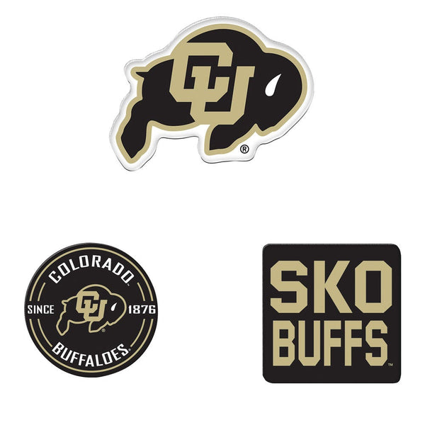 Colorado Buffaloes Premium Acrylic Magnet Pack 3 PACK