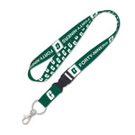 Charlotte Forty-Niners Repeat Pattern Lanyard w/detachable buckle 1"