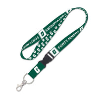 Charlotte Forty-Niners Repeat Pattern Lanyard w/detachable buckle 1"