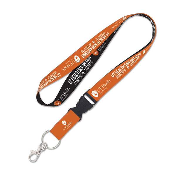 Texas Longhorns Health & Science Center Lanyard w/detachable buckle 1"