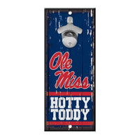 Wholesale-Ole Miss Rebels Bottle Opener Sign 5x11