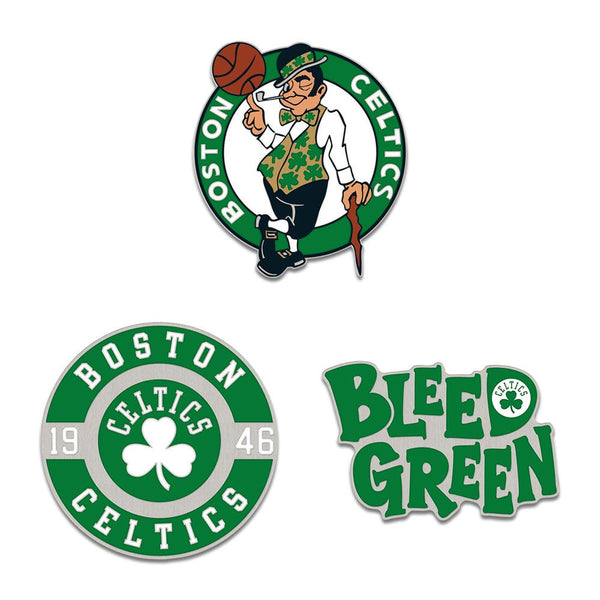 Boston Celtics 3pc Enamel Pin Set