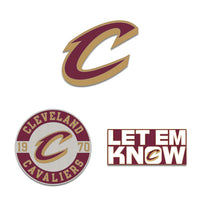 Cleveland Cavaliers 3pc Enamel Pin Set