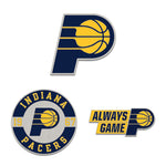 Indiana Pacers 3pc Enamel Pin Set