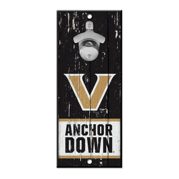 Wholesale-Vanderbilt Commodores Bottle Opener Sign 5x11