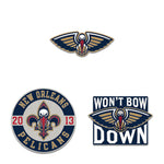 New Orleans Pelicans 3pc Enamel Pin Set