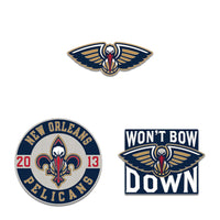 New Orleans Pelicans 3pc Enamel Pin Set