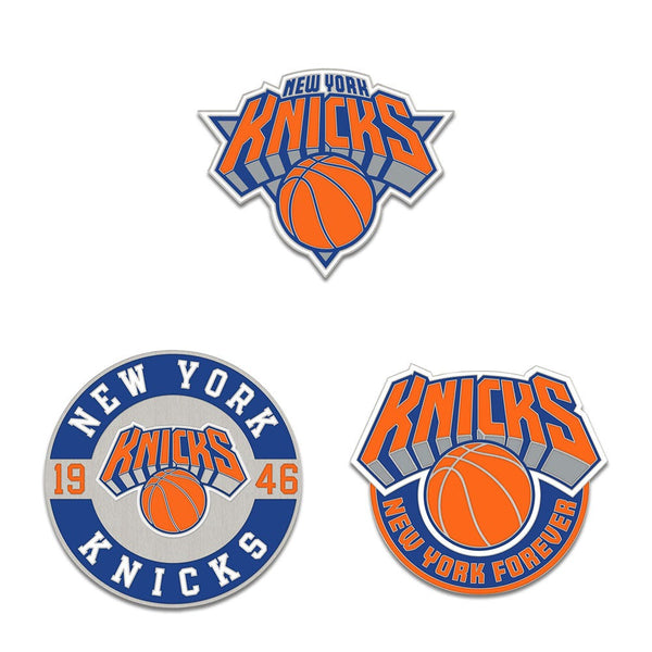 New York Knicks 3pc Enamel Pin Set