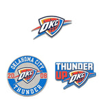 Oklahoma City Thunder 3pc Enamel Pin Set