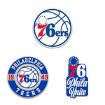 Philadelphia 76ers 3pc Enamel Pin Set