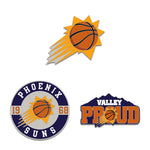 Phoenix Suns 3pc Enamel Pin Set