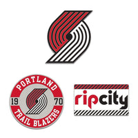 Portland Trail Blazers 3pc Enamel Pin Set