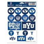 Wholesale-Brigham Young Cougars Vinyl Sticker Sheet 5" x 7"