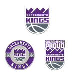 Sacramento Kings 3pc Enamel Pin Set