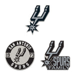 San Antonio Spurs 3pc Enamel Pin Set