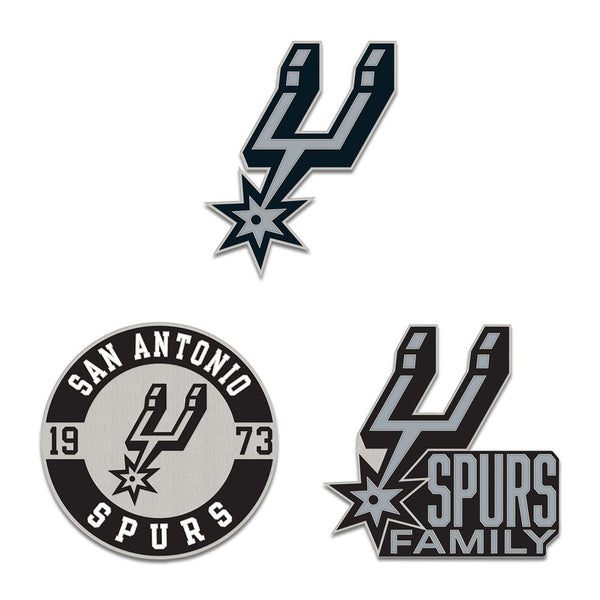 San Antonio Spurs 3pc Enamel Pin Set