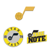 Utah Jazz 3pc Enamel Pin Set