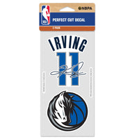Dallas Mavericks Perfect Cut Decal Set of two 4"x4" Kyrie Irving