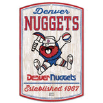 Denver Nuggets Hardwoods Wood Sign 11" x 17" 1/4" thick