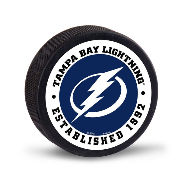 Tampa Bay Lightning Hockey Puck Packaged
