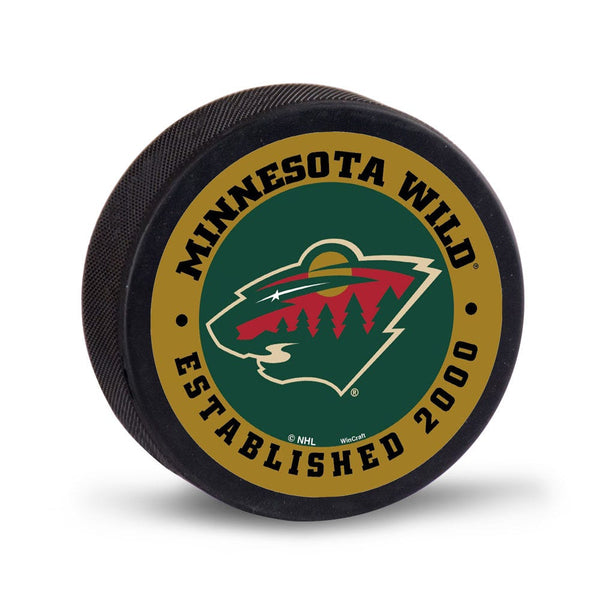 Minnesota Wild Hockey Puck Packaged