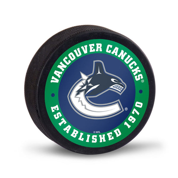 Vancouver Canucks Hockey Puck Packaged